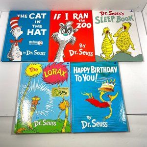 Lot of 5 Dr. Seuss Books - IF I RAN THE ZOO